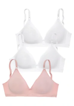 Petite Fleur Bralette-BH, (Packung, 3 Stück), Im Triangel-Schnitt Aus Baumwolle, Basic Dessous -Bikini Mode Geschaft f57dc6cc9a7aa111e2df197cac6d64e7