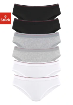 H.I.S Bikinislip, (Packung, 6 St.), Mit Breiterem Bündchen