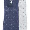 Beachtime Tanktop, (2er-Pack), Mit Maritimem Anker-Druck -Bikini Mode Geschaft f6328c9378a41cec242242ccacf060ee