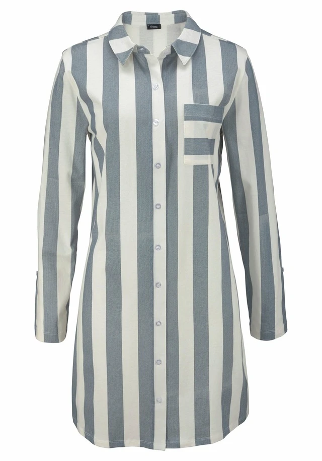 Vivance Dreams Nachthemd, Im Hemdblusenlook 4 Vivance Dreams Nachthemd, Im Hemdblusenlook – Bild 2