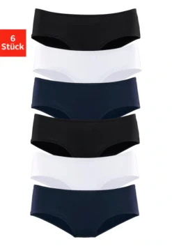 Vivance Active Hipster, (Packung, 6 St.), Aus Weicher Microfaser -Bikini Mode Geschaft f83c02e966aa69ff63f11052ff1482b3