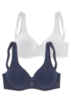 Nuance T-Shirt-BH, (Packung, 2 Stück), Mit Bügel Und Ungefütterten Cups, Basic Dessous -Bikini Mode Geschaft f9847508ac3c6befb2d465b46daa5bda