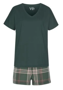 Vivance Dreams Shorty, (2 Tlg., 1 Stück), Mit Gemusterter Shorts -Bikini Mode Geschaft fb38dd9330b5277775a36df55d221948