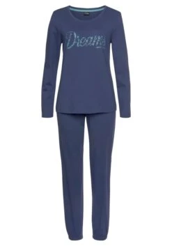Vivance Dreams Pyjama, (Set, 3 Tlg.), Mit Frontschriftzug -Bikini Mode Geschaft fc7559682d5c56c00a53aa9d05779c08