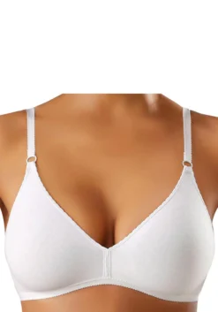 Petite Fleur Bralette-BH, (Packung, 2 Stück), Aus Angenehm Weicher Baumwollqualität, Basic Dessous -Bikini Mode Geschaft fe710c86247ef4913441a1b92726e1e4