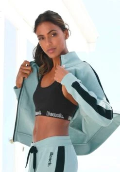 Bench. Sweatjacke, Mit Seitenstreifen Und Stehkragen -Bikini Mode Geschaft fe8b0079c4f2bd05e07b7acdb073304b