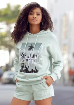 Buffalo Sweatshirt, Mit 3D Logostickerei -Bikini Mode Geschaft fee32677fc93edbd458a098ab6fe20f0