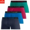 Bruno Banani Boxer, (Packung, 4 St.), Mit Farbigen Marken-Schriftzug Am Bündchen -Bikini Mode Geschaft ff952a16bf622ea56336b133d61a8a94