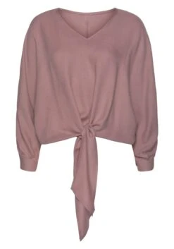 Vivance Schlupfbluse, Mit Knotendetail Am Saum -Bikini Mode Geschaft ffb4ad101ada6ccce3fb800568259f2c